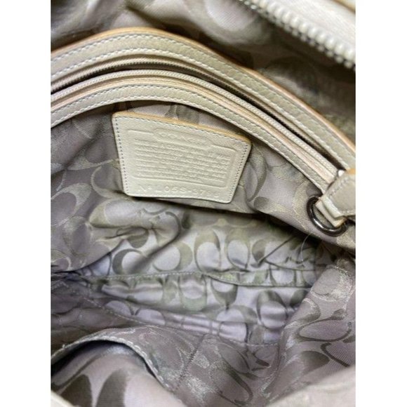 coach beige leather cross body bag - Picture 8 of 8